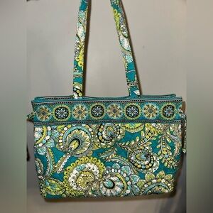 Vera Bradley Peacock Patterned Tote Bag